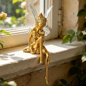 Flower Fairy Decorative Statue – Handcrafted Home & Room Ornament Gift