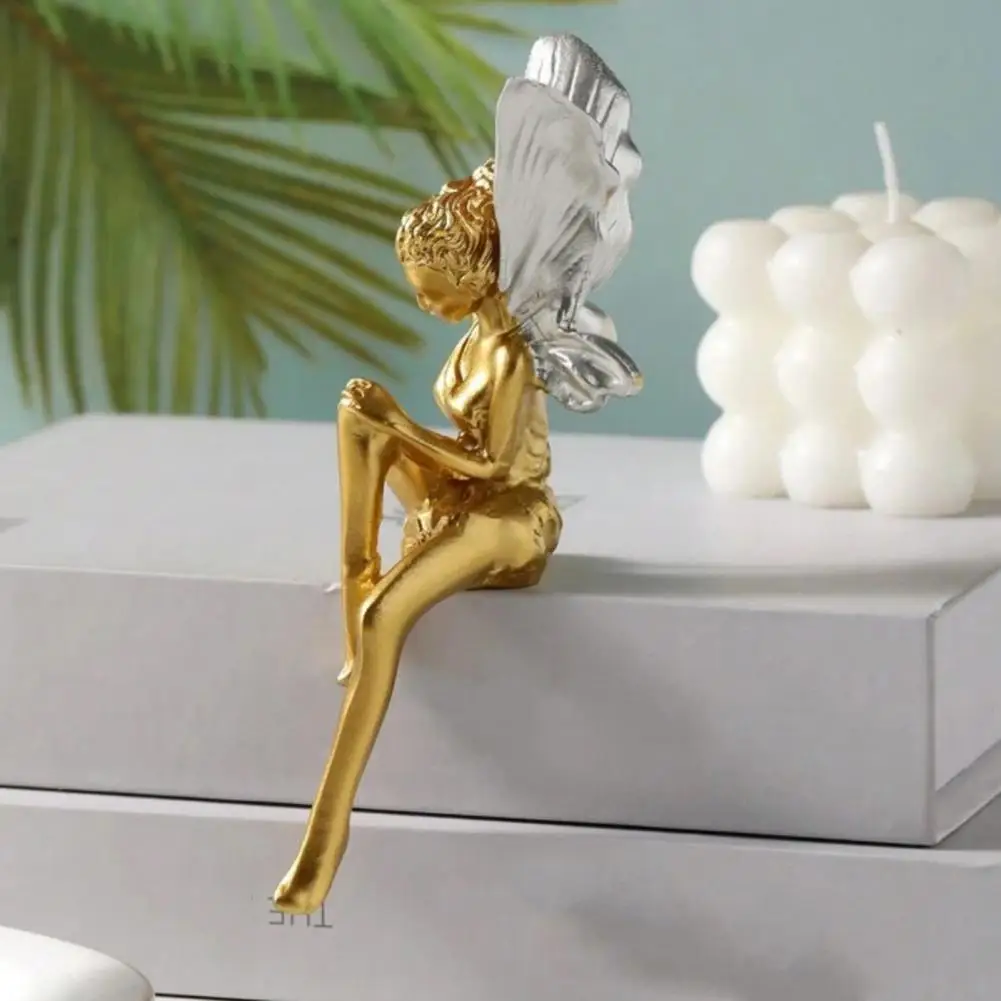 Flower Fairy Decorative Statue – Handcrafted Home & Room Ornament Gift - Image 5