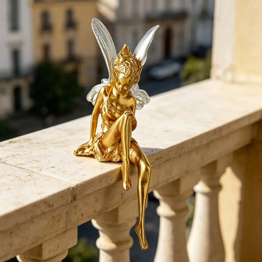 Flower Fairy Decorative Statue – Handcrafted Home & Room Ornament Gift - Image 6