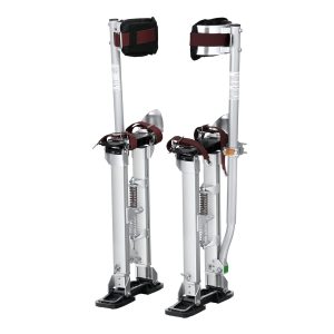 VEVOR Work Stilts Drywall 45.7-76.2 cm Height Adjustable Aluminium Stilts Ceiling Construction 103 kg Load Capacity Painting Stilts 27-29 cm Foot Size for Painting Work Home Decoration Tree Cutting Electrical Work