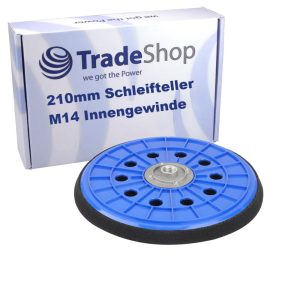 Trade-Shop 225 mm Sanding Disc/Adhesive Disc Compatible with Matrix DWS 600, 710, 750, 780, 1200, Compatible with Dema TS800 / 10 Suction Holes